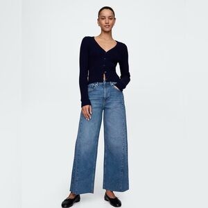 GAP NWOT High Rise Stride Wide-Leg Ankle